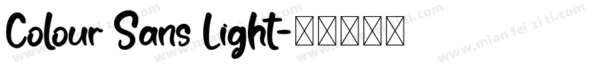 Colour Sans Light字体转换